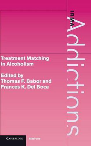 Cover image for Treatment Matching in Alcoholism