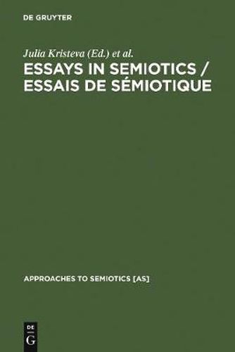 Cover image for Essays in Semiotics /Essais de semiotique