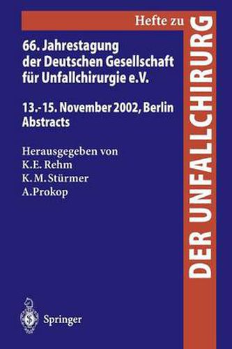 Cover image for 66. Jahrestagung der Deutschen Gesellschaft fur Unfallchirurgie E. V.