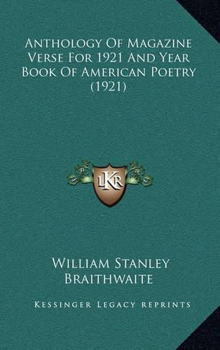 Cover image for Anthology of Magazine Verse for 1921 and Year Book of American Poetry (1921)