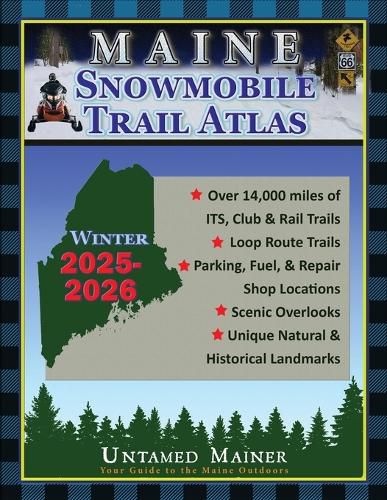 Cover image for 2025-2026 Maine Snowmobile Trail Map Atlas