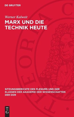 Cover image for Marx Und Die Technik Heute