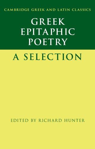 Cover image for Greek Epitaphic Poetry: A Selection