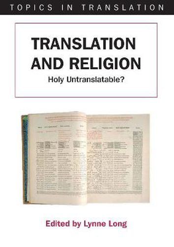 Cover image for Translation and Religion: Holy Untranslatable?