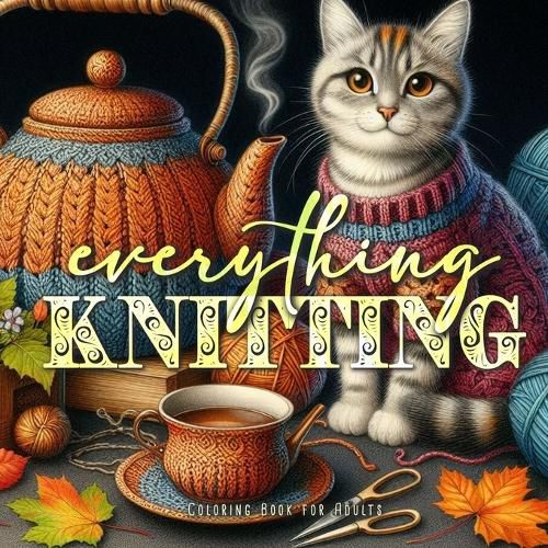 Cover image for All Knitting Coloring Book for Adults