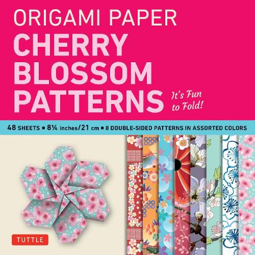 Cover image for Origami Paper Cherry Blossom Patterns (Large): It's Fun to Fold!