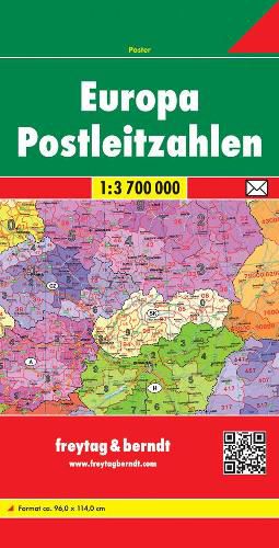 Europe Post Codes Road Map 1:3 700 000