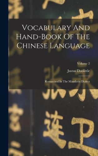 Cover image for Vocabulary And Hand-book Of The Chinese Language