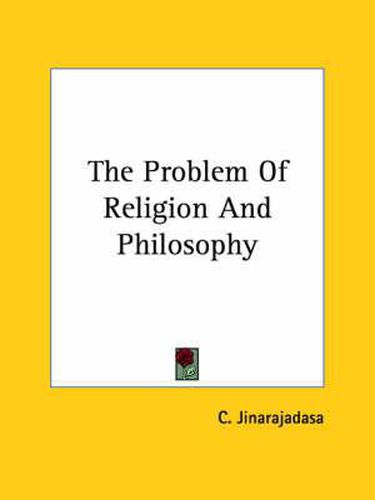 Cover image for The Problem of Religion and Philosophy