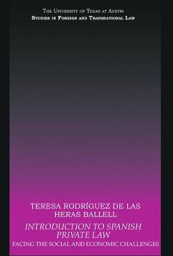 Cover image for Introduction to Spanish Private Law: Facing the Social and Economic Challenges