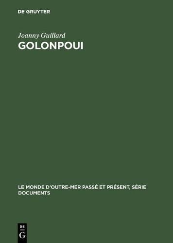 Cover image for Golonpoui: Analyse Des Conditions de Modernisation d'Un Village Du Nord-Cameroun