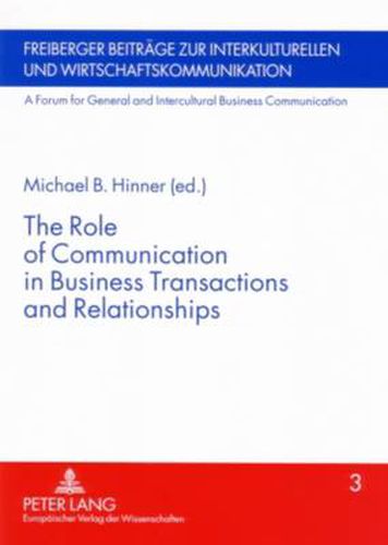 Cover image for The Role of Communication in Business Transactions and Relationships