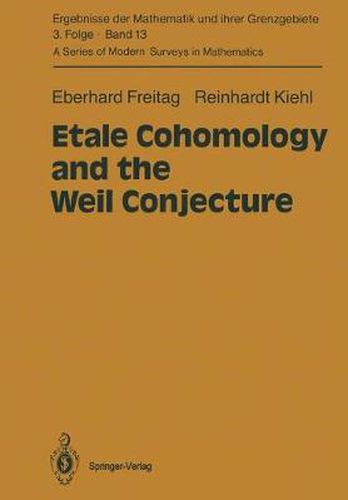 Etale Cohomology and the Weil Conjecture