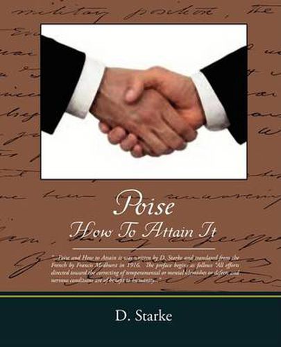 Cover image for Poise How to Attain It