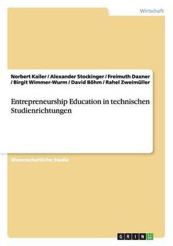 Cover image for Entrepreneurship Education in technischen Studienrichtungen