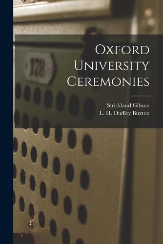 Oxford University Ceremonies