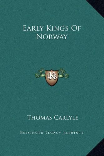 Cover image for Early Kings of Norway