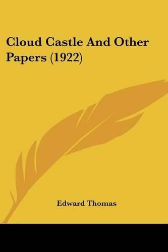 Cover image for Cloud Castle and Other Papers (1922)