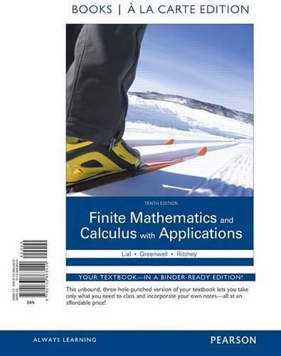 Cover image for Finite Mathematics and Calculus with Applications