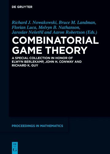 Combinatorial Game Theory: A Special Collection in Honor of Elwyn Berlekamp, John H. Conway and Richard K. Guy