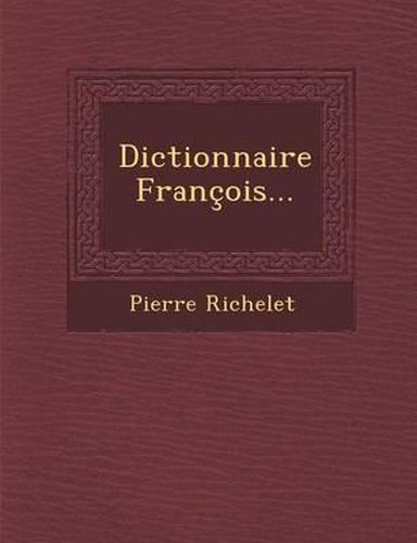 Cover image for Dictionnaire Francois...