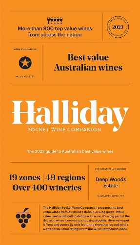 Cover image for Halliday Pocket Wine Companion 2023: The 2023 Guide to Australia's Best Value Wines