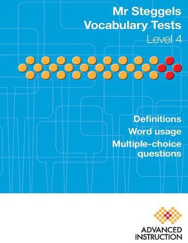 Cover image for Mr Steggels Vocabulary Tests Level 4
