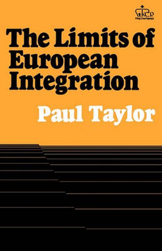 Cover image for The Limits of European Integration