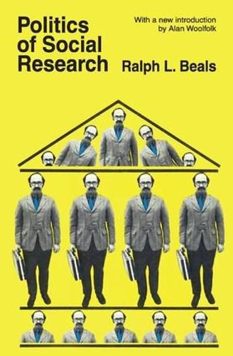 Cover image for Politics of Social Research