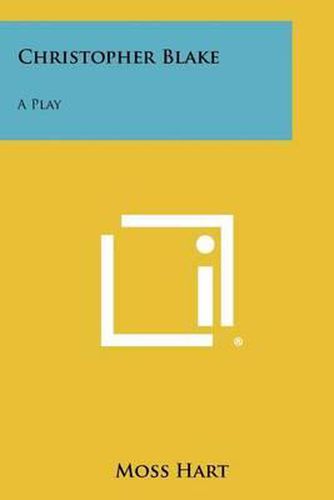 Cover image for Christopher Blake: A Play