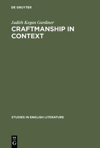 Cover image for Craftmanship in Context: The Development of Ben Jonson's Poetry