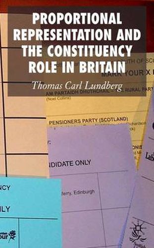 Cover image for Proportional Representation and the Constituency Role in Britain