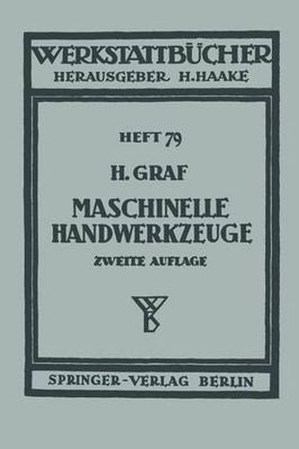 Cover image for Maschinelle Handwerkzeuge