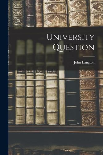 Cover image for University Question