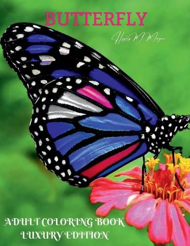 Cover image for Butterfly Adult Coloring Book Luxury Edition