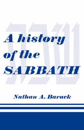 Cover image for A History of the Sabbath