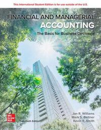 Cover image for Financial & Managerial Accounting ISE