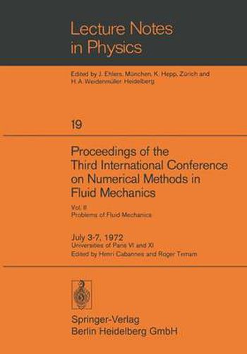 Cover image for Proceedings of the Third International Conference on Numerical Methods in Fluid Mechanics: Vol. II Problems of Fluid Mechanics