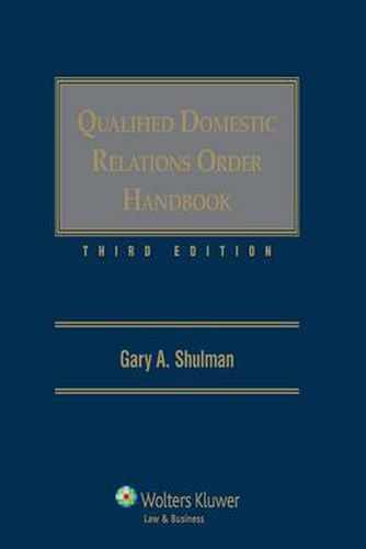 Cover image for Qualified Domestic Relations Order Handbook: Through 2015-2 Supplement