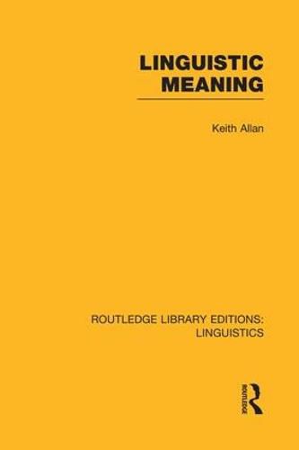 Cover image for Linguistic Meaning