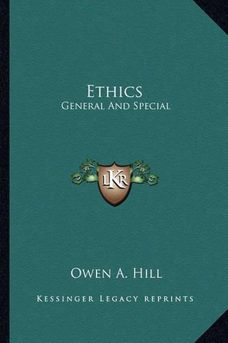 Cover image for Ethics: General and Special