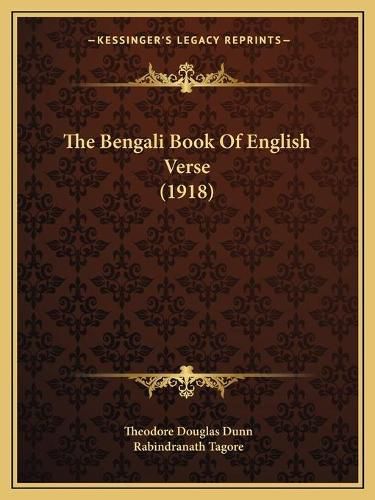 Cover image for The Bengali Book of English Verse (1918)