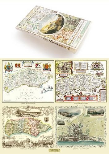 A Collection of Four Historic Maps of Sussex from 1611 - 1851