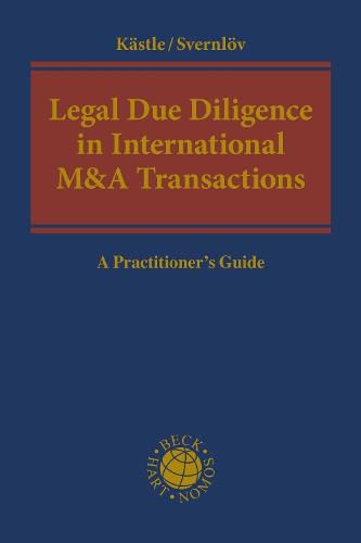 Cover image for Legal Due Diligence in International M&A Transactions