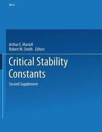 Cover image for Critical Stability Constants: Second Supplement