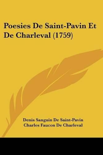Cover image for Poesies de Saint-Pavin Et de Charleval (1759)