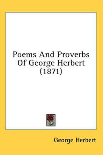 Cover image for Poems and Proverbs of George Herbert (1871)