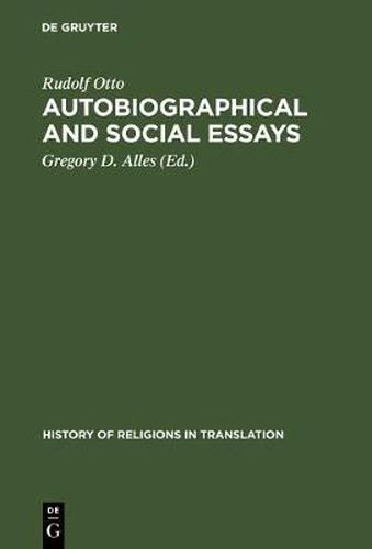 Autobiographical and Social Essays