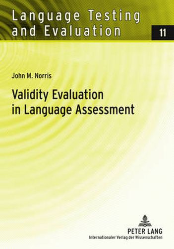 Cover image for Validity Evaluation in Language Assessment