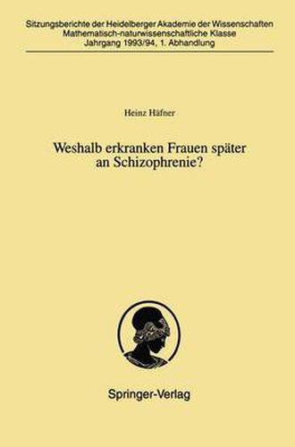 Cover image for Weshalb Erkranken Frauen Spater an Schizophrenie?